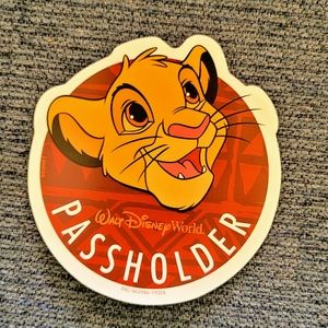 Disney Animal Kingdom Simba Passholder Magnet